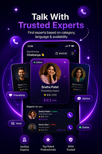 Connect Instantly - Audio Calls with Experts & Hosts